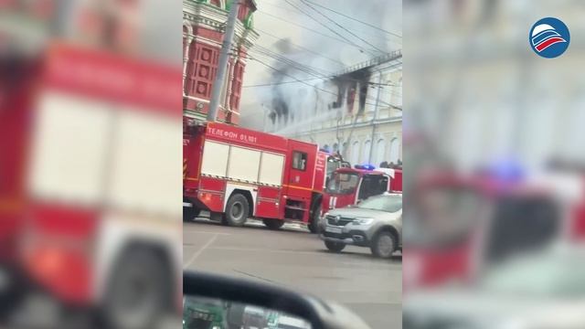 ЧП в Туле: Военный госпиталь охвачен огнем