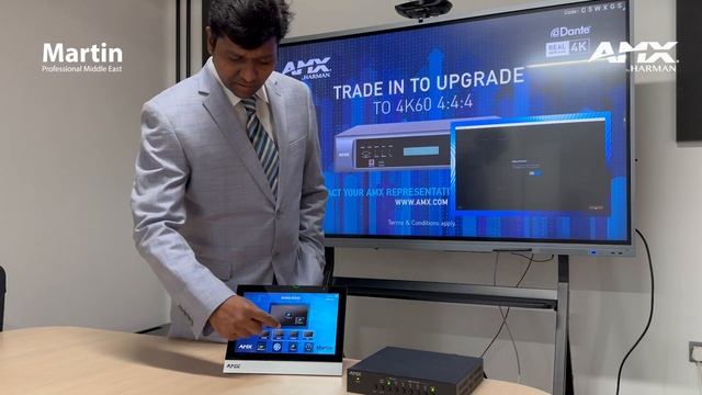 Intro & Live Demo 10.1” Modero G5 Tabletop Touch Panel and Precis Windowing Processor @AMXbyHARMAN