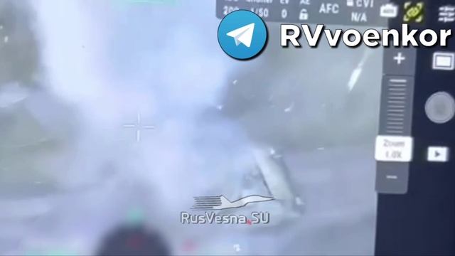 Штурм курских Погребков - 34-я бригада сжигает американскую БМП Bradley
