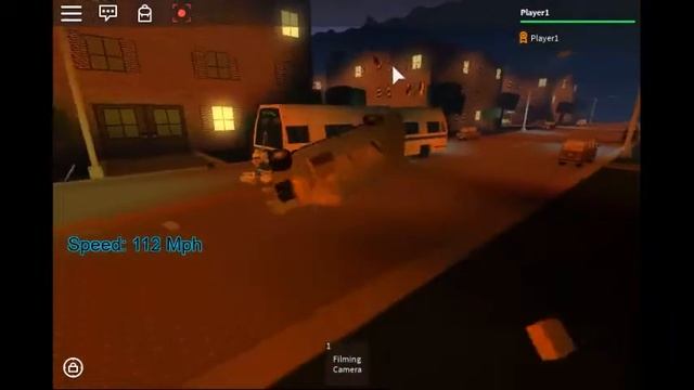 [Roblox] Bus Crashes into Camry While it Turns Left