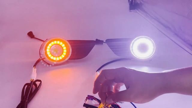 Turn Signal Yellow Car LED Daytime Running Lights with LED Fog Lamp for Toyota Sienna 2011-2016