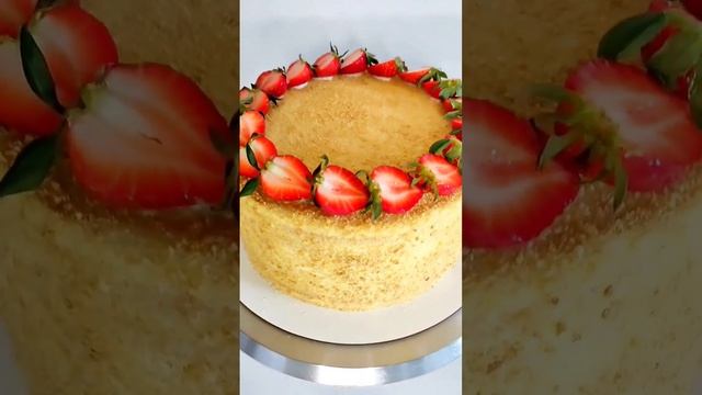 Медовик с лимонным курдом.#shorts