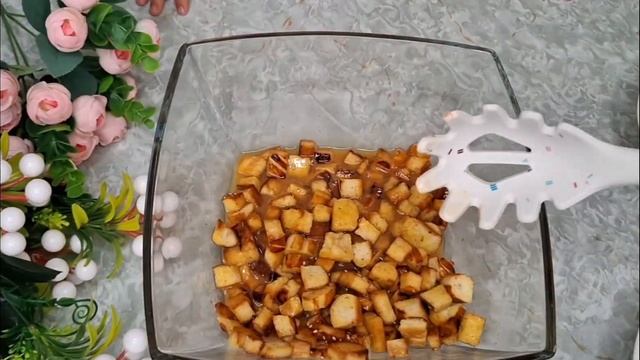 Узбекское блюдо НОНПАЛОВ.Плов из лепешек.