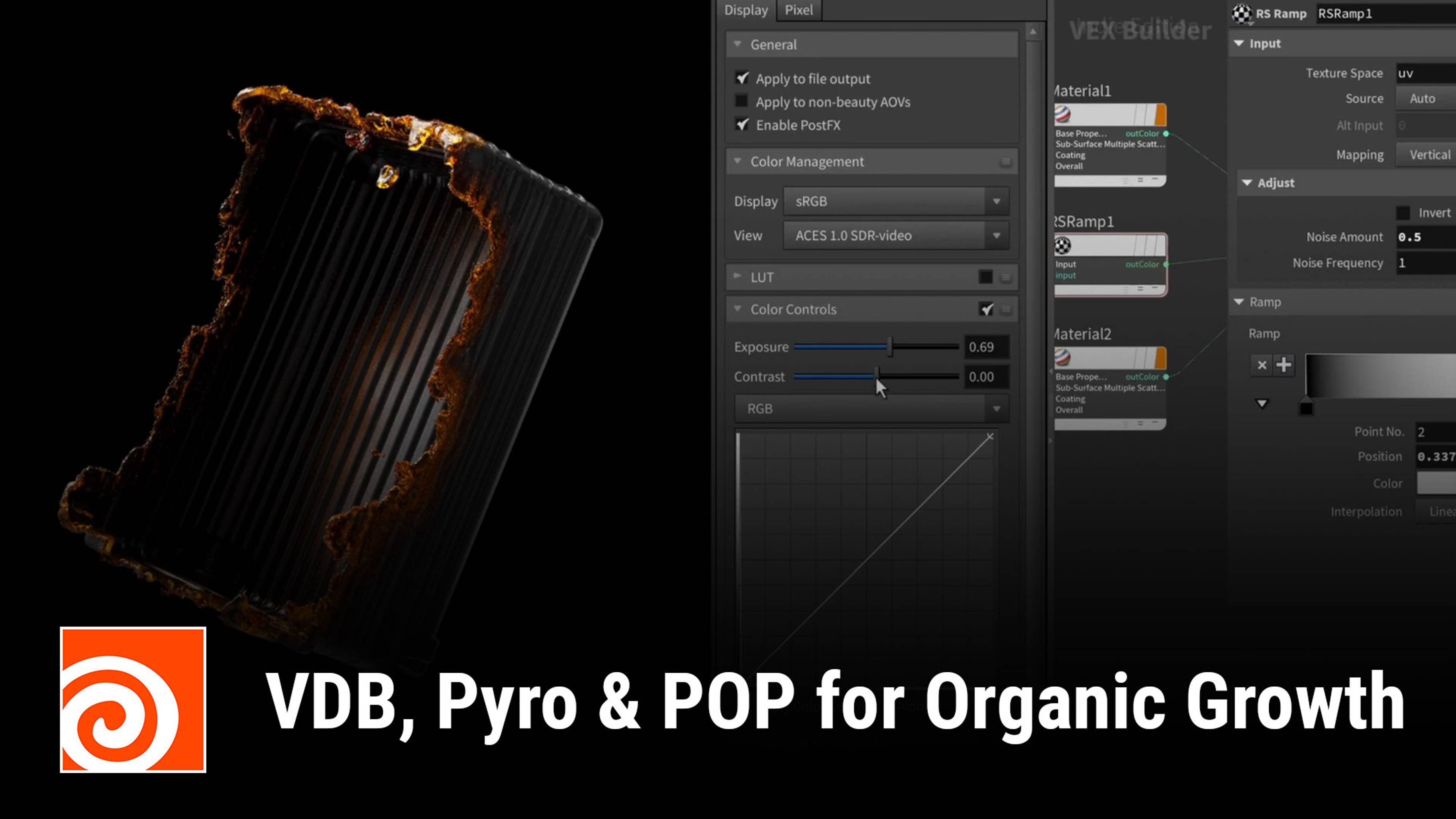 Houdini - [Step-By-Step] VDB, Pyro & POP for Organic Growth