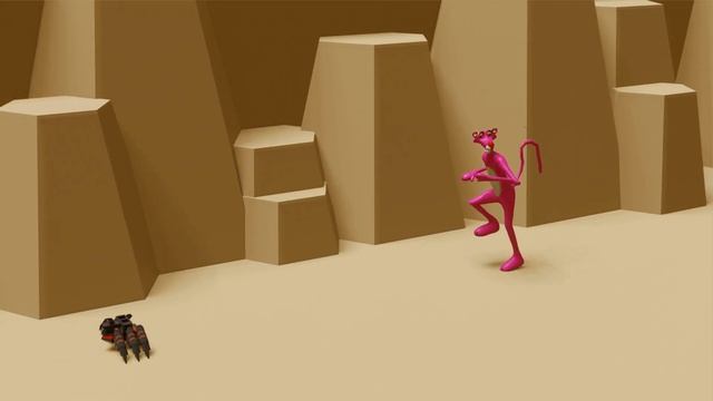 Pink Panther 3D Animated Cartoon | Pink Panther Blender Animation 2022