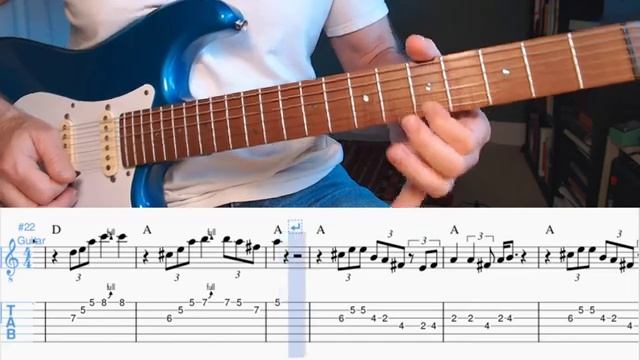 Blues  Shuffle in A(tab)