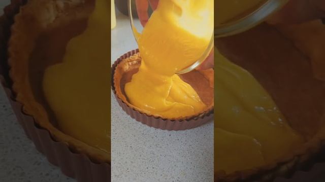 French Lemon Tart - Tarte au Citron 🍋 #cooking #food #shorts #baking #foodie