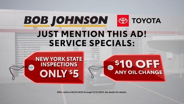 Bob Johnson Toyota Service Specials!