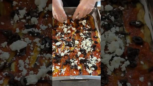 Пармиджана, запеканка из баклажанов | Parmigiana eggplant casserole #Shorts