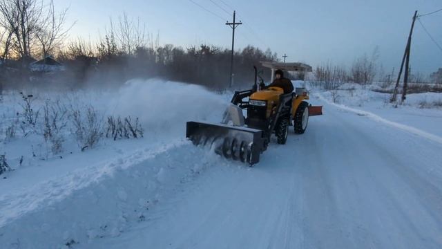 Второе испытание шнекоротора с гидроприводом.16 декабря 2023 г.