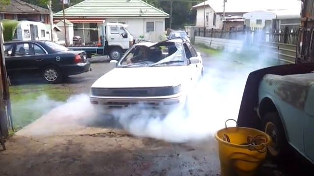 AE 92 corolla fwd burnout