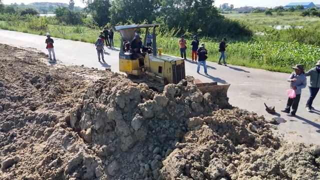 Строительство, первый день засыпки, один из проектов