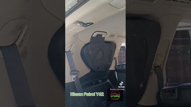 Nissan Patrol Y62, тюнинг сумка на окно, удобно, Патрол у62