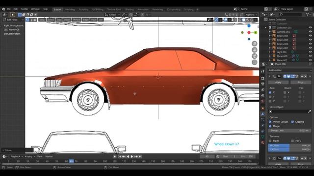 Easy Nissan F31 Leopard Car Modeling Tutorial in Blender 2.8 - Part 4