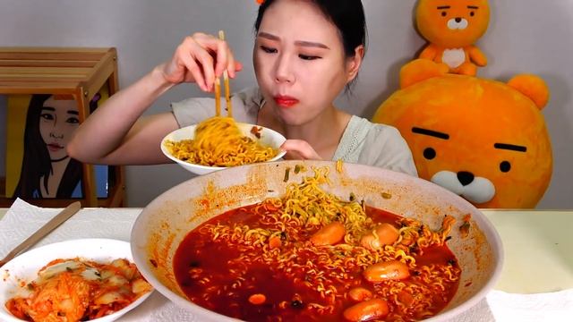 SUB 부대찌개라면8 소세지 라면 먹방 Mukbang