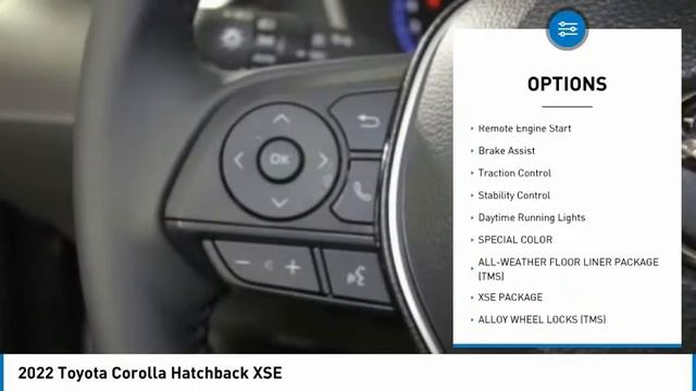 2022 Toyota Corolla Hatchback NT5750