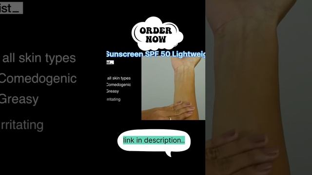 Minimalist Sunscreen SPF 50 Lightweight with Multi-Vitamins, No White Cast, #shorts #suncream