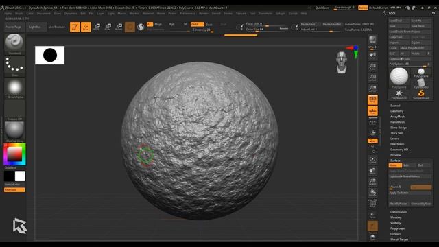 Surface Noise - Noise Maker - ZBrush Tutorial - Hindi - हिंदी में