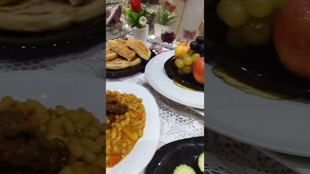 طبق اللوبيا أو الفاصوليا البيضاء مع القديد رائع و لذييذ😋😋👌🏻🥄#shorts