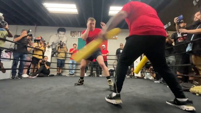 CANELO ALVAREZ FLASHES MAYWEATHER-ESQUE DEFENSE; LOOKS CRAZY FAST AHEAD OF GGG TRILOGY