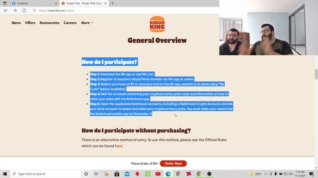Burger king giving away free crypto! Major news!