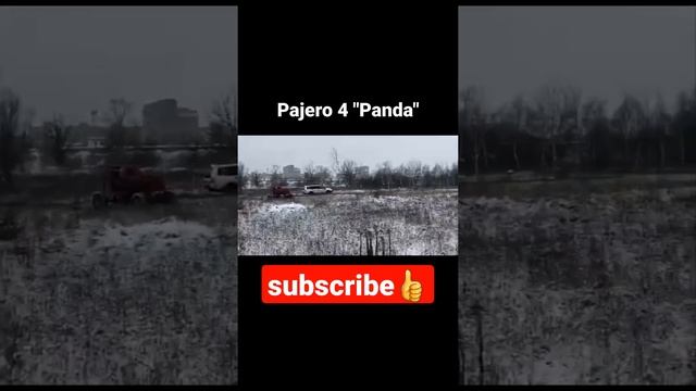 Crazy Winter challenge off road 4x4 Mitsubishi Pajero 4  3.0 "Panda"  #shorts