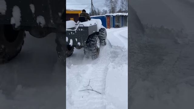 трамбуем снег