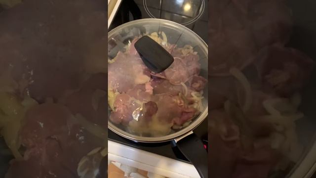 Куриная печень в сметане😋 #shorts #food #short #shortvideo