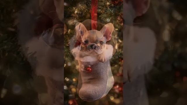 Маленькие подарочки на елке ❤️

 #Подарочки  #щенки  #наелке