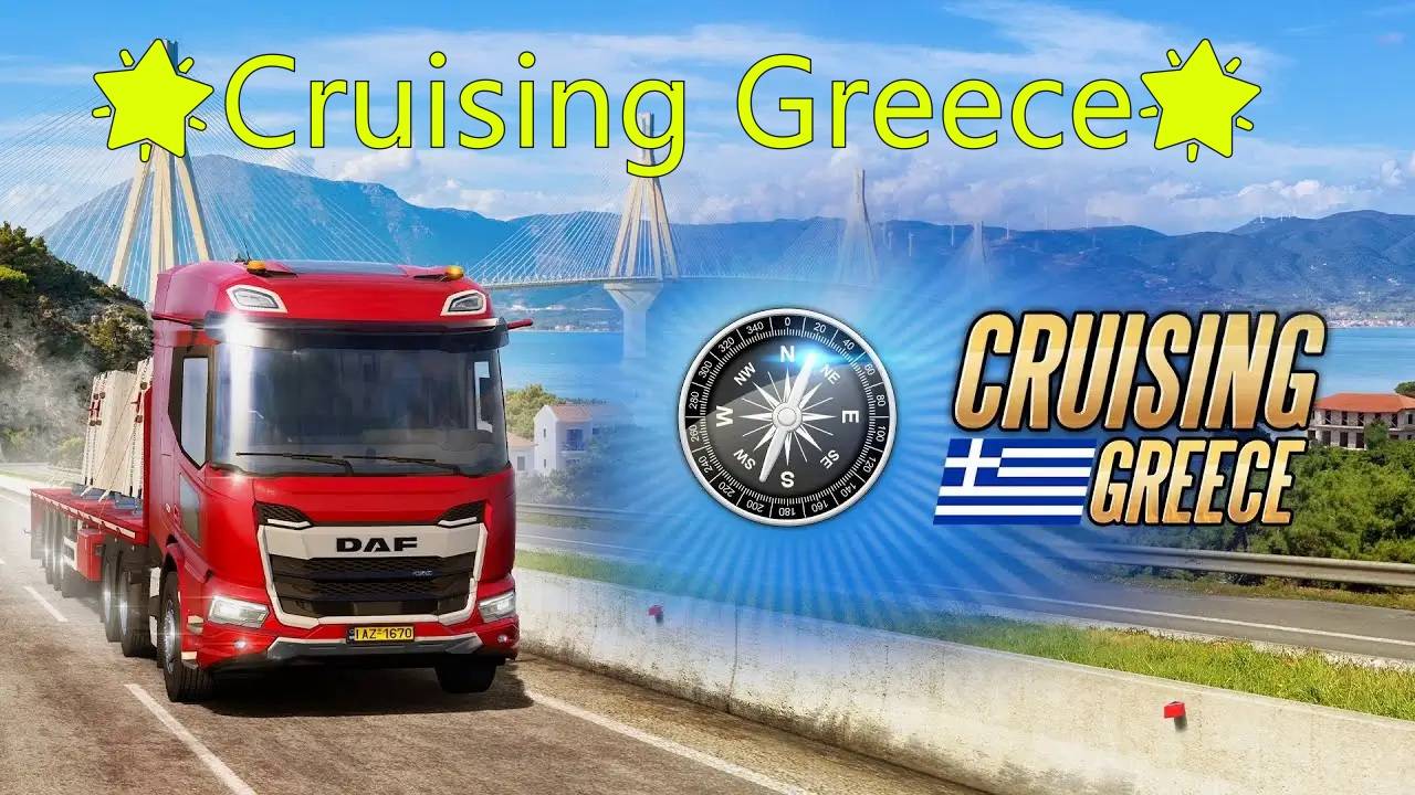 ✅ETS 2 .ВЫПОЛНЯЕМ ИВЕНТ 🌟Cruising Greece🌟 на руле 🔥 FANATEC CLUB SPORT🔥