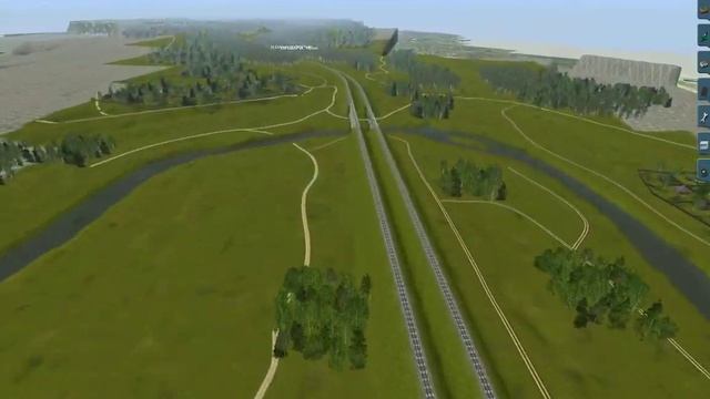 Trainz: БМО, пролёт над лесами