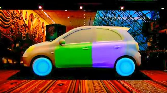 Nissan march projection mapping