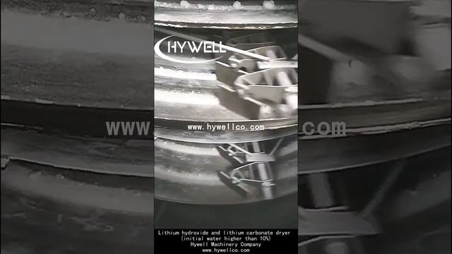 Lithium hydroxide dryer and lithium carbonate dryer for initial water higher than 10%