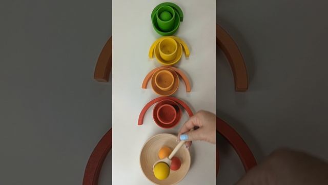 Залипательные Цветные Шарики / Reverse Видео #радужныймир #шортс #залипательно