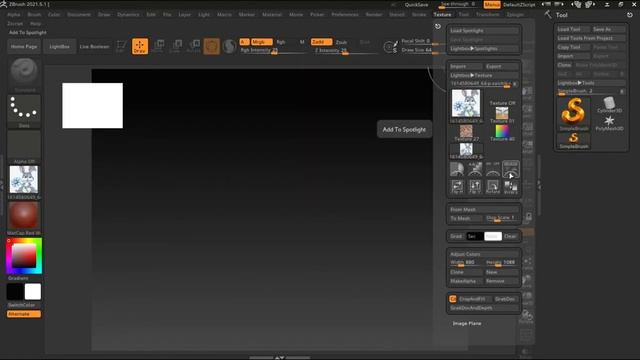 Как добавить референсное изображение в zbrush _ How to add a reference image to zbrush (720p)