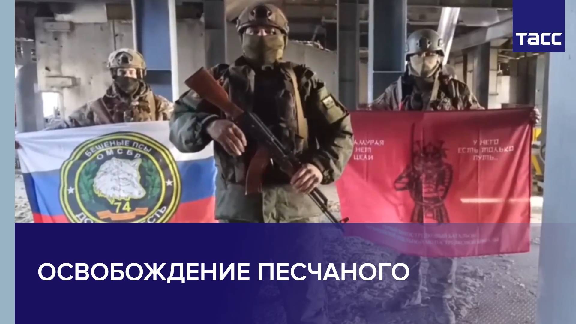 Минобороны показало видео освобождения Песчаного