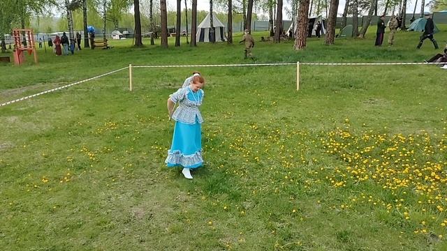 Фланкировка Казачка в голубом
