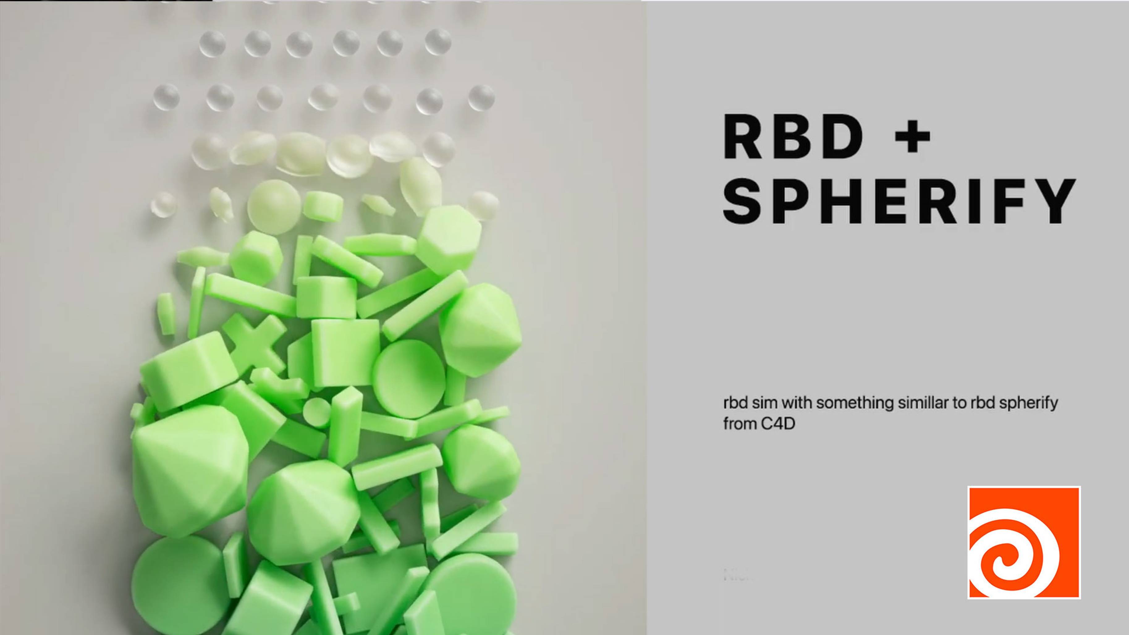 Houdini - RBD Spherify (Like C4D)