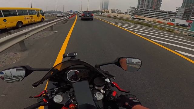 Mystical Morning: Foggy Weather in Dubai - SUZUKI GSXR 750 | Hidden In Dubai