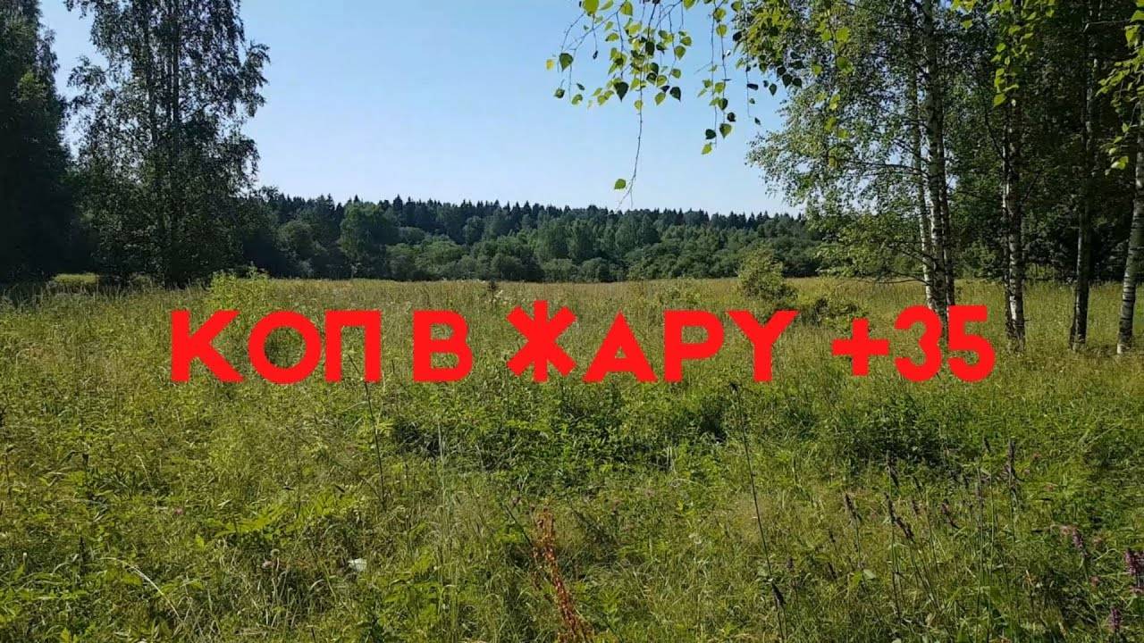 Лето. Жара. Коп с новой катушкой.