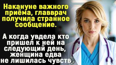 Накануне важного приема главврач получила странное сообщение. А утром к ней пришёл. ..