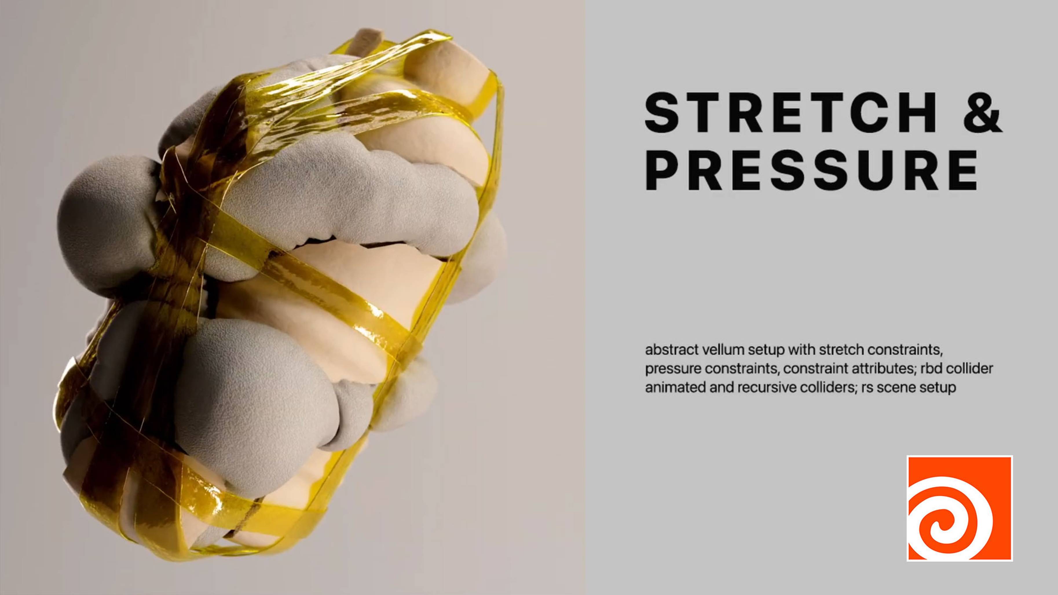 Houdini - Vellum Stretch & Pressure