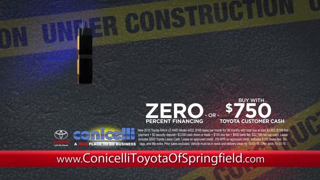 $148/month Camry & $168/month RAV4 at Conicelli Toyota of Springfield