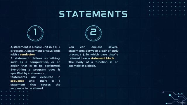 2 -Statements in C++