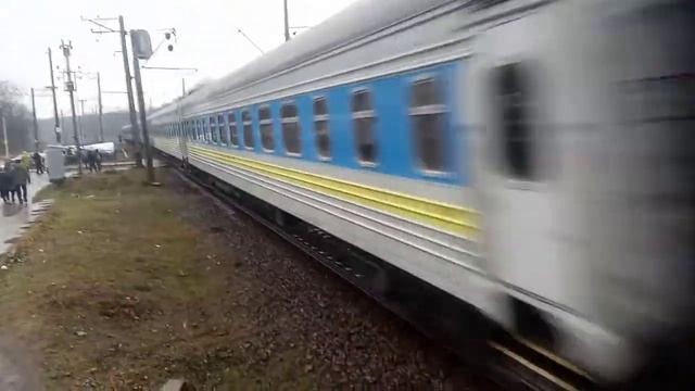 "ступенька/просадки? пути" за переездом тарасовка & чс4-082 с 250 черновцы Киев