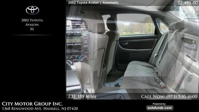 Used 2002 Toyota Avalon | City Motor Group Inc., Haskell, NJ