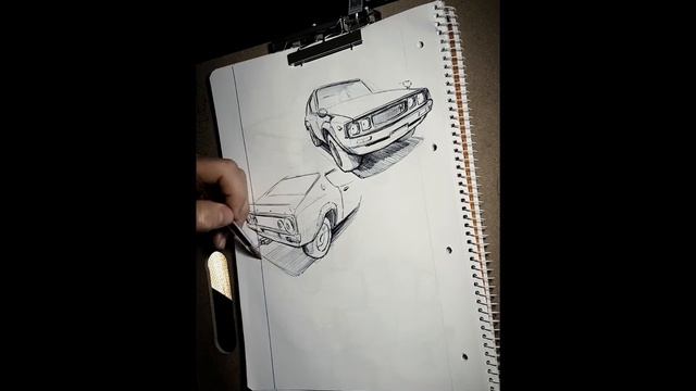 Drawing cars #19 (Nissan Skyline GT-R 1973)