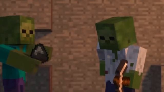 Интересный мультик про Minecraft 'Зомби'