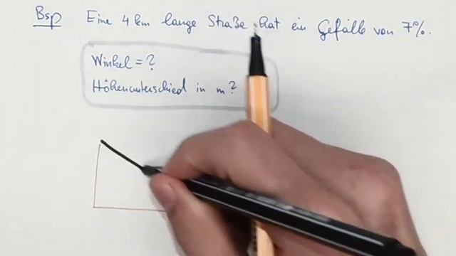 M5 Trigonometrie: Anwendungsaufgaben zu (Prozent-)Steigung und Gefälle
