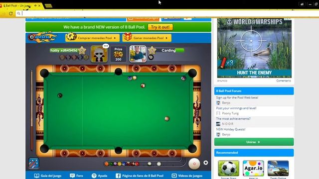 8 Ball Pool   Un juego gratuito de Deportes   Google Chrome 18 07 2017 09 59 14 p  m